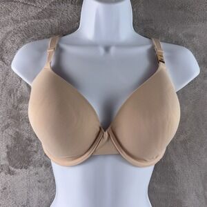Victoria's Secret PINK Everywhere Push Up Bra Womens Size 38D Nude Lingerie
